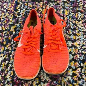 Coral Nike Fly Knit Free Run